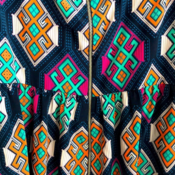 Geometric Empire Waist Dress - Picture 5 of 5